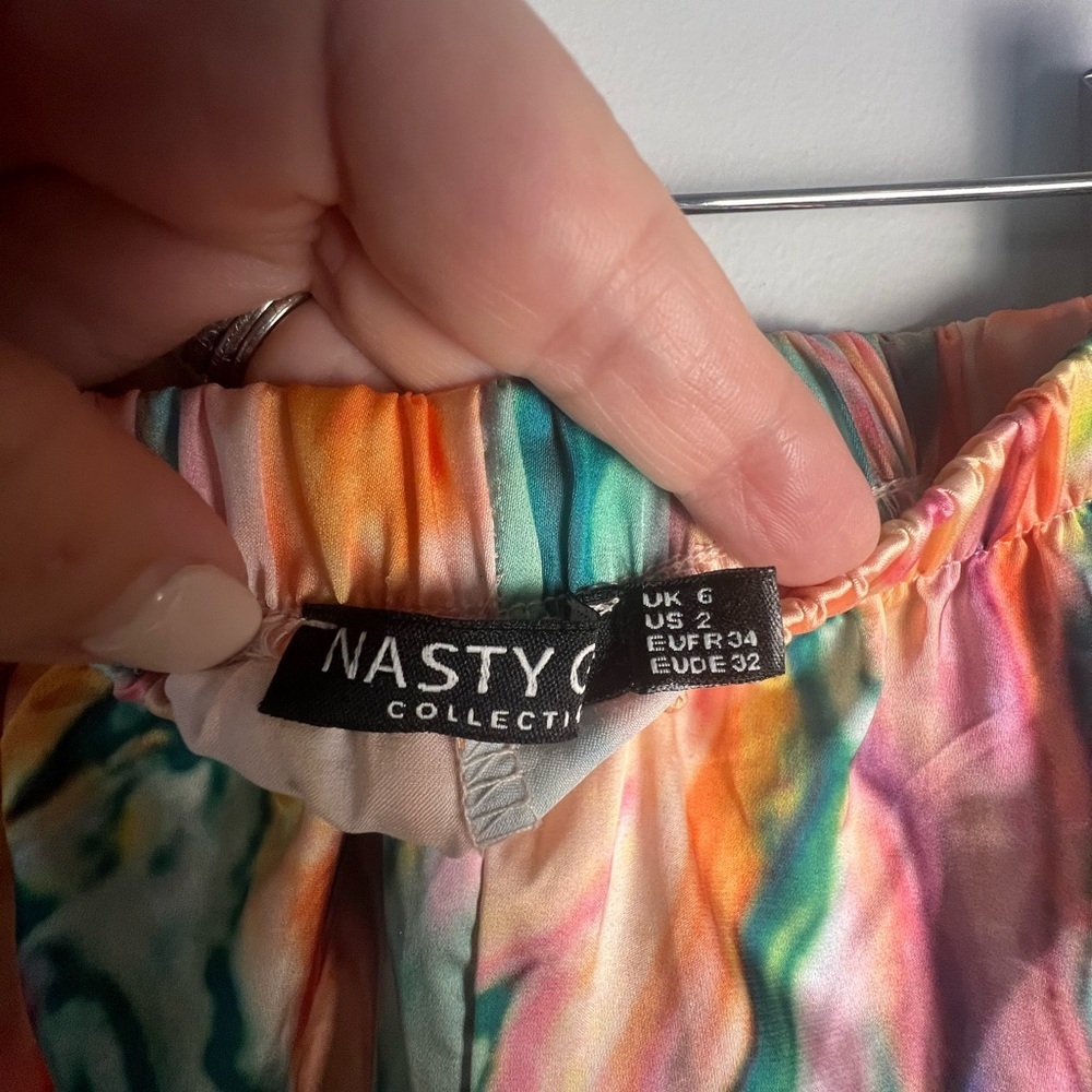 Nasty Gal Multicolor Marble Bralette and Shorts - Picture 6 of 6